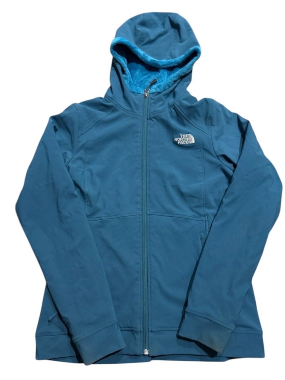 The North Face Blue Fleece Lined Hooded Softshell Jacket Women’s M